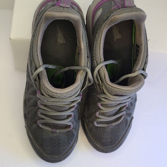 RED WING Women's (9B) Gray & Purple Cooltech Safety Toe Athletic Work Shoes 2343 - Picture 7 of 13